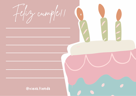 Tarjeta de cumpleaños
